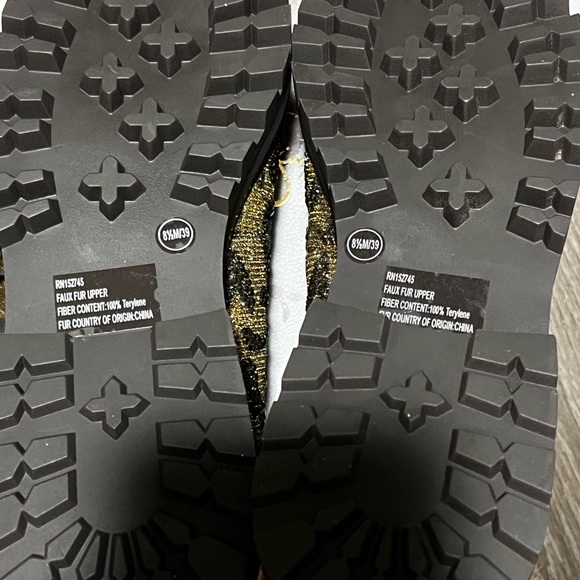 Jessica Simpson Norina bronze leopard Lace up boots. Never worn in original box - Picture 10 of 11